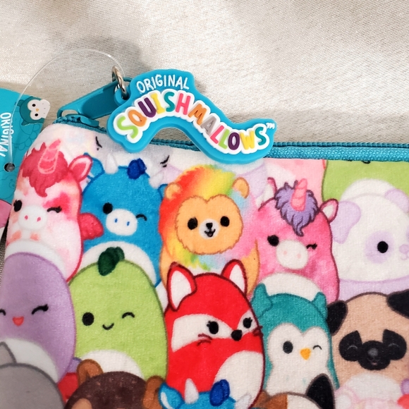 🥰NWT🥰 Squishmallows Bundle Plush Pouch with Squishmallows Bag Clip "Oha" - Picture 11 of 12